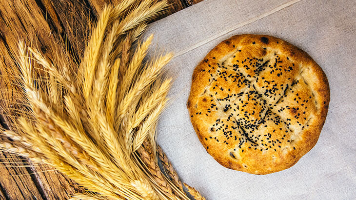 Tam buğday unlu Ramazan pidesi